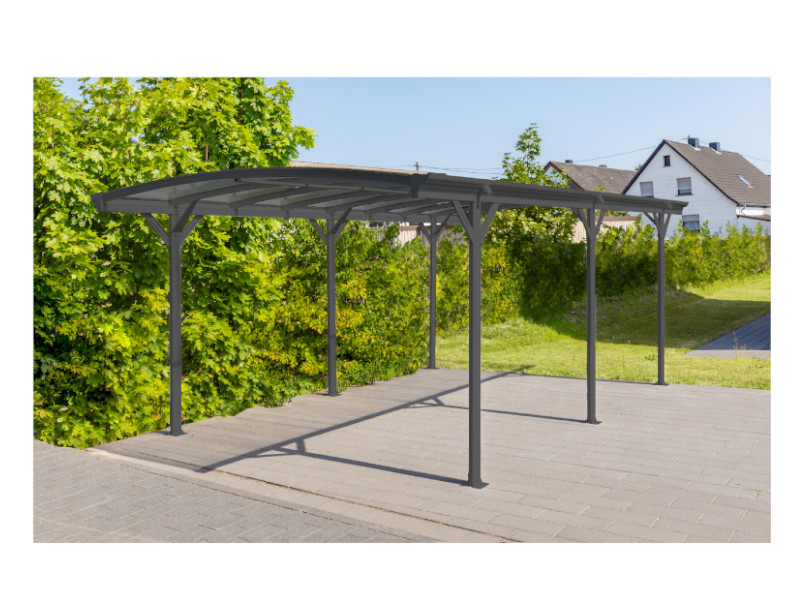 WESTMANN Rundbogen Carport 300x576x220 anthrazit 17m²
