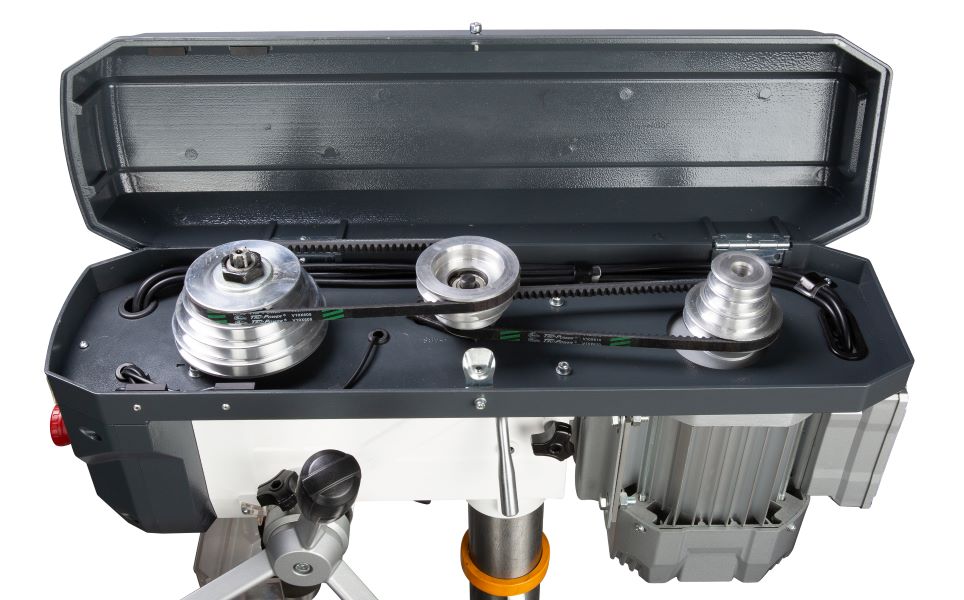 OPTIMUM Tischbohrmaschine mit Keilriemenantrieb DQ 22 230V