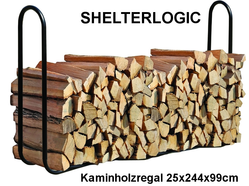 SHELTERLOGIC Kaminholzregal 25x244x99cm