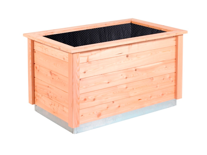 KGT Hochbeet WOODY LIGHT 127 x 80 x 74 cm Lärche + Stahlfundament