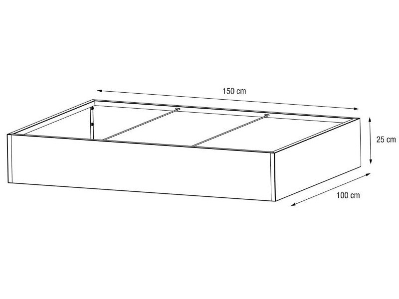 HERSTERA Pflanzgefäß Metall 150x100x25 anthrazit