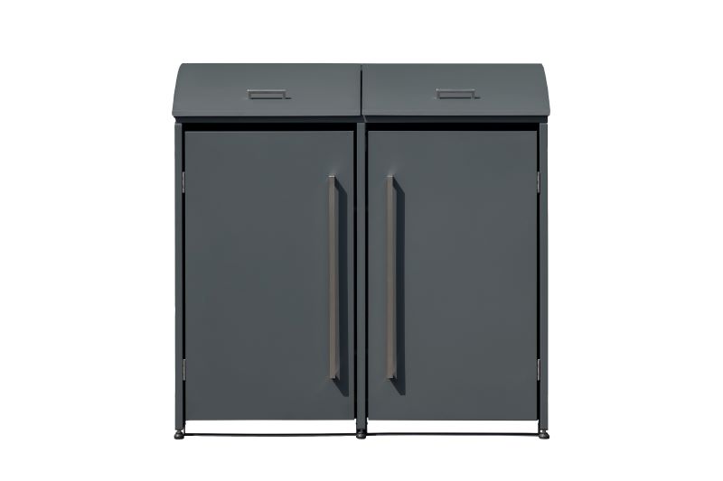 WESTMANN Mülltonnenbox metall Moderna 2x240 l