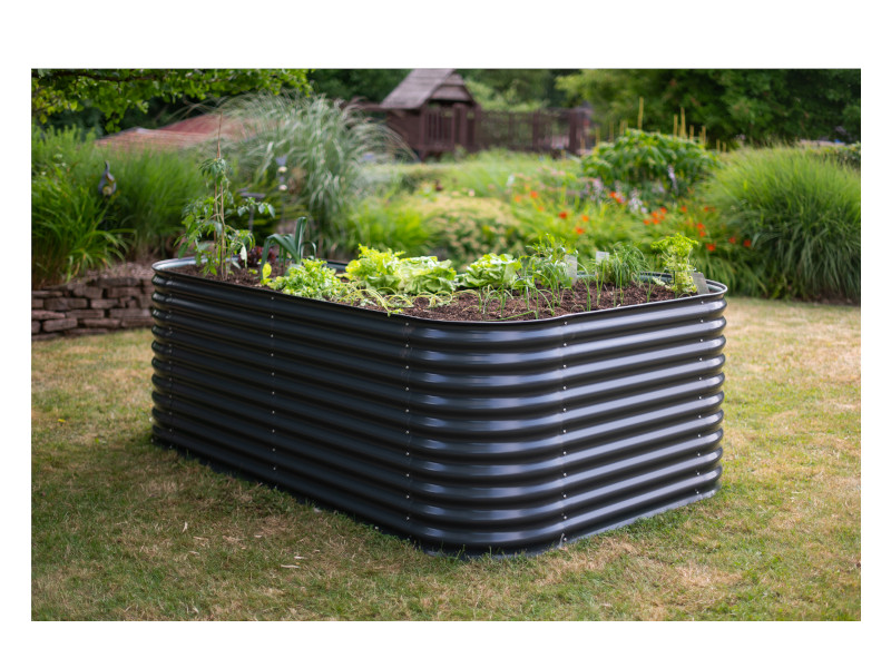 WESTMANN Hochbeet Metall L-Form 240x160x82 cm anthrazit