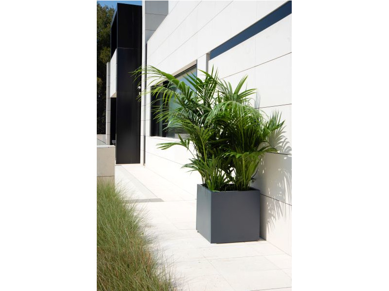 HERSTERA Pflanzgefäß Metall 70x70x70 anthrazit