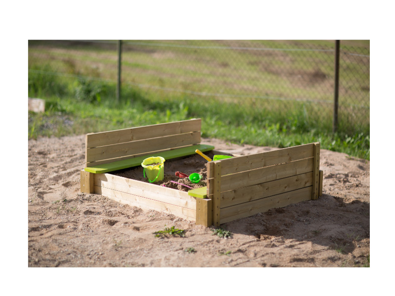 WENDI TOYS Sandkasten Deluxe 120x120x25