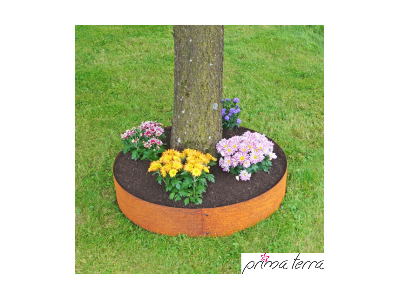 PRIMA TERRA Pflanzenpyramide Metall Edelrost d=80cm