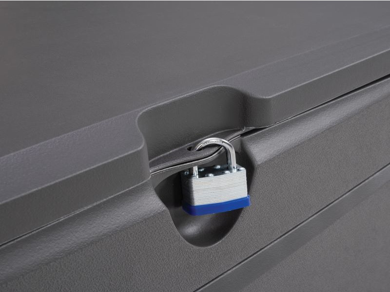 LIFETIME Kissenbox XXL Carbongrau 495 L