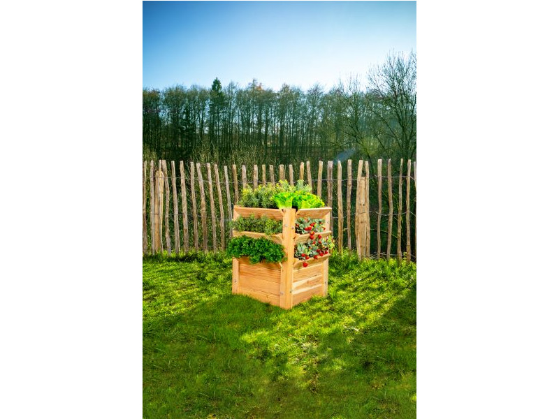 WESTMANN Premium Hochbeet Lärche 65x65x73 cm natur