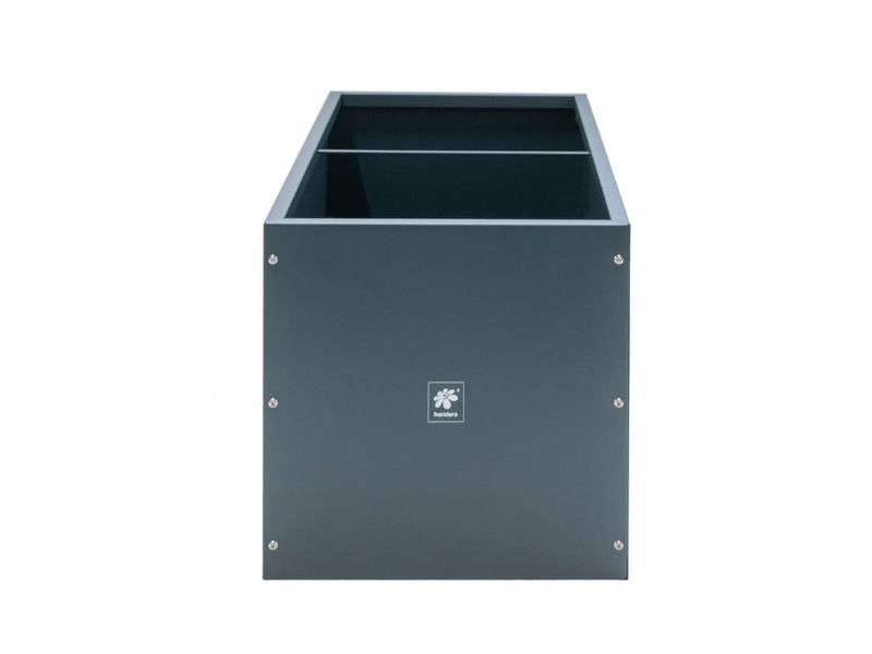 HERSTERA Pflanzgefäß Metall 100x50x50 anthrazit