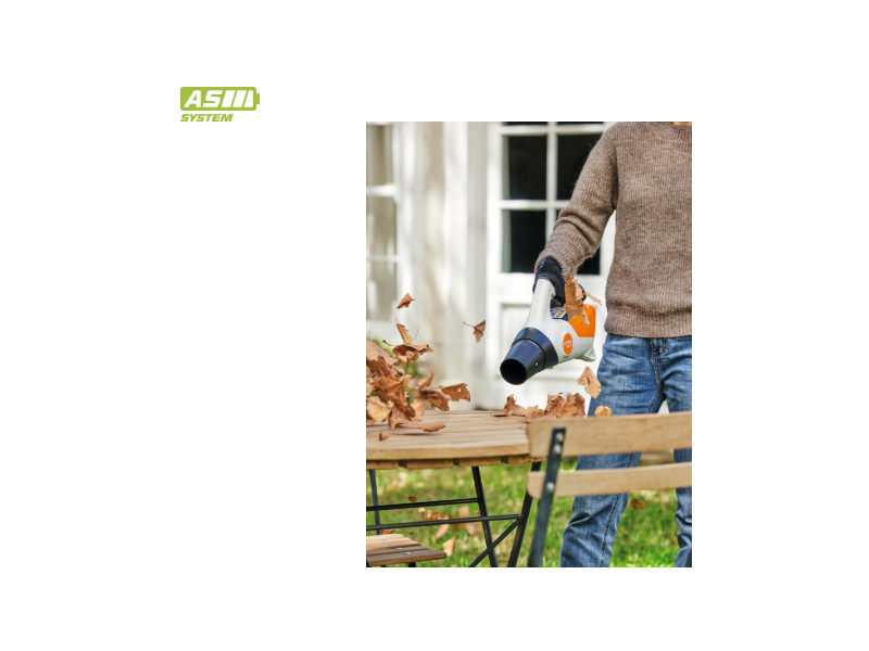 STIHL Akku Blasgerät BGA 30 mit 2x Akku AS2 und Ladegerät AL1