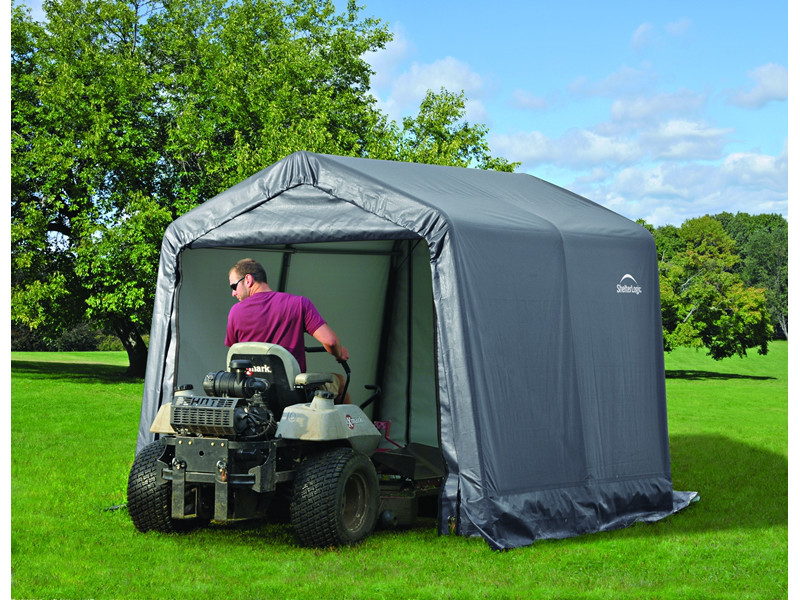 SHELTERLOGIC Gerätehaus Folienhaus in-a-BOX 5,76m² 240x240cm GRAU