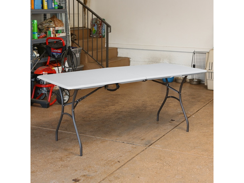 LIFETIME Klapptisch Kunststoff weiss