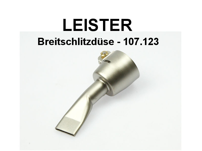 LEISTER 107.123 Breitschlitzdüse 20mm aufschiebbar auf Triac S od. PID