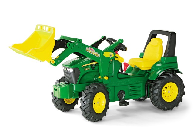 ROLLY TOYS Trettraktor JOHN DEERE 7930 + Lader Luftreifen Bremse Schaltung