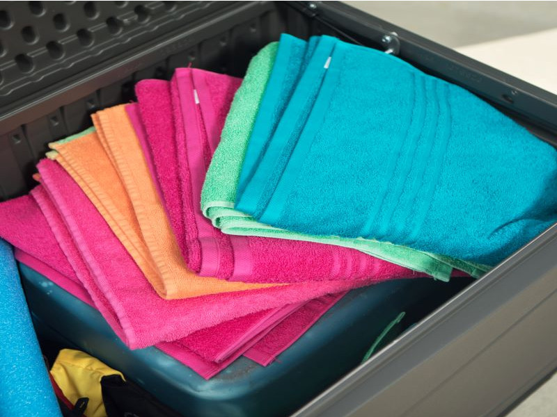 LIFETIME Kissenbox XXL Carbongrau 495 L