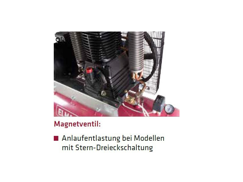 ELMAG Kompressor PROFI LINE PLH 600/15/100D - fahrbar