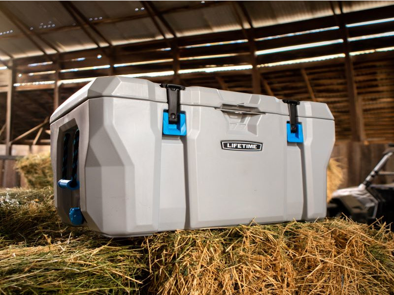 LIFETIME Kühlbox 73 Liter Volumen grau