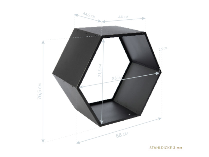WESTMANN Kaminholzregal Metall BIENE
