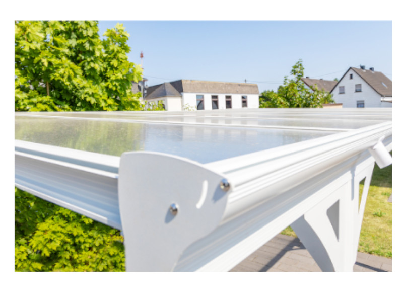 WESTMANN Flachdach Carport 305x503x232 weiss 15m²