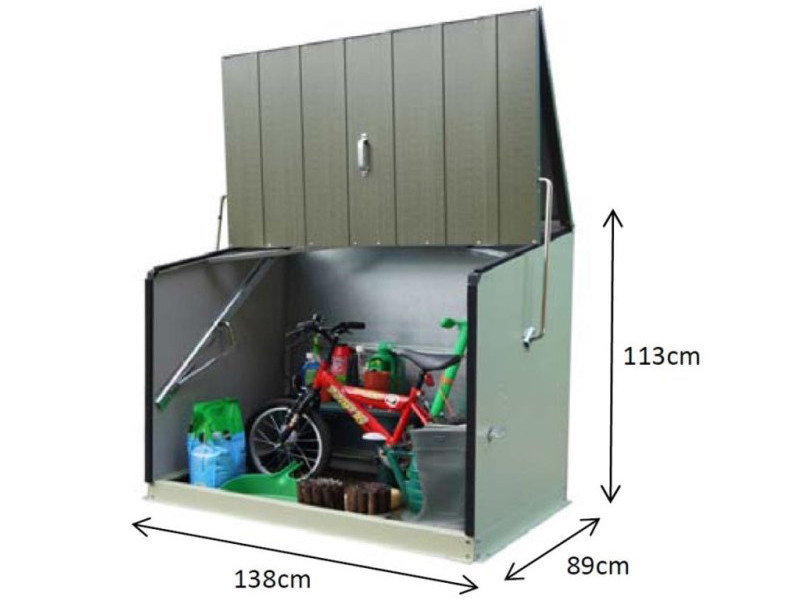 TRIMETALS Aufbewahrungsbox STOWAWAY inkl. Metallboden 138x89x113cm
