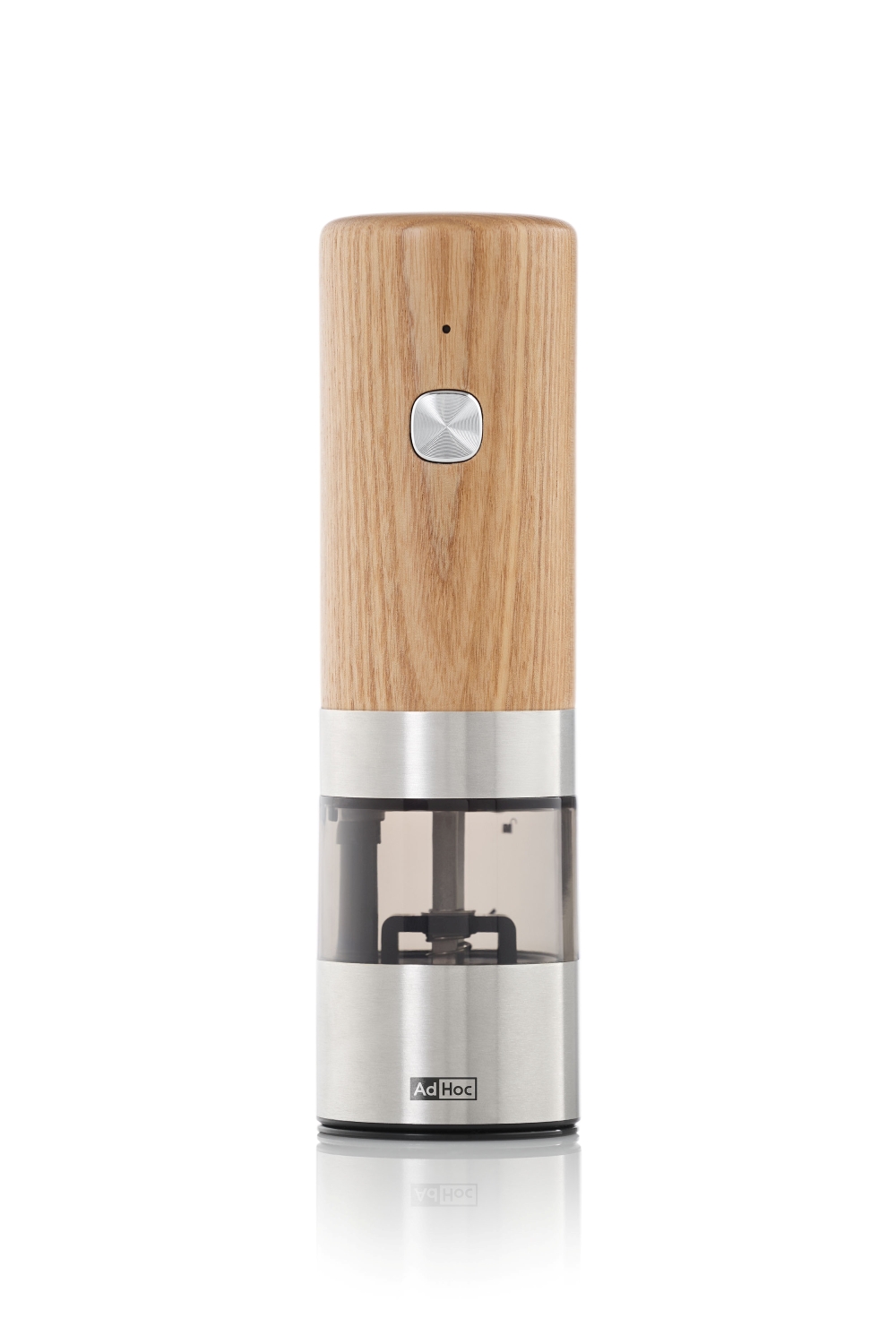 AdHoc i.Mill EP163 Elektrische Pfeffer- & Salzmühle USB-C 17 cm Eschenholz