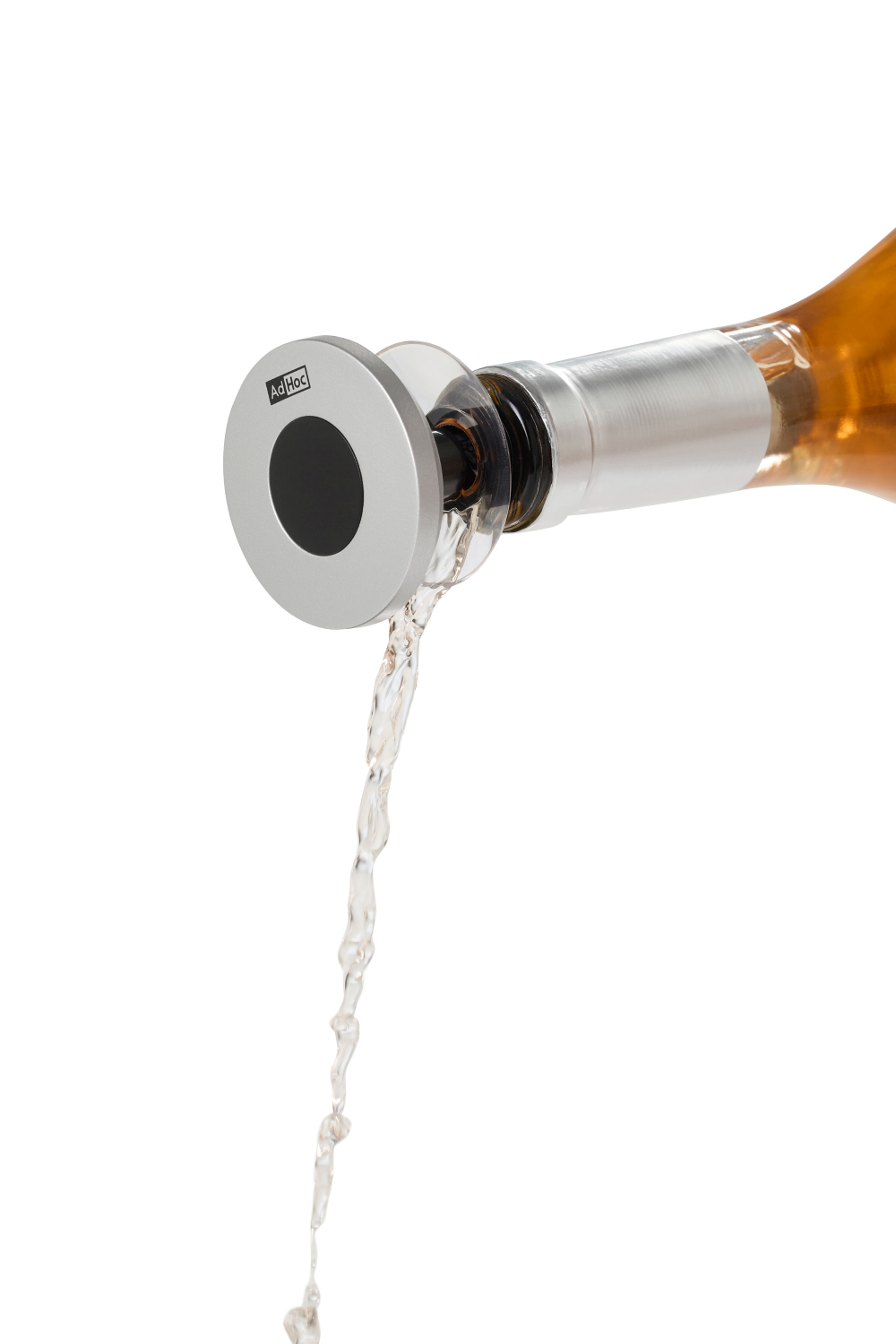 AdHoc Gusto FV69 Weinausgießer mit Verschluss Silber
