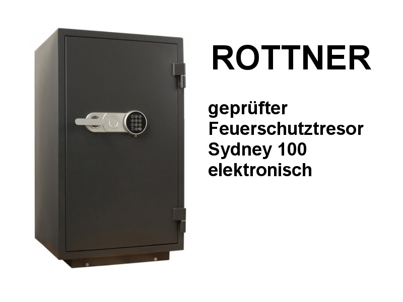 ROTTNER geprüfter Feuerschutztresor Sydney 100 elektronisch