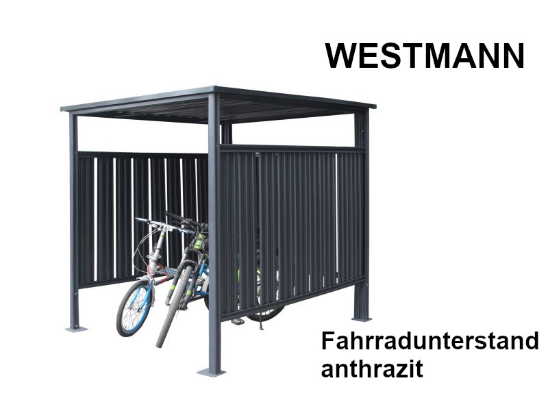 WESTMANN Fahrrad- und Rauchunterstand anthrazit