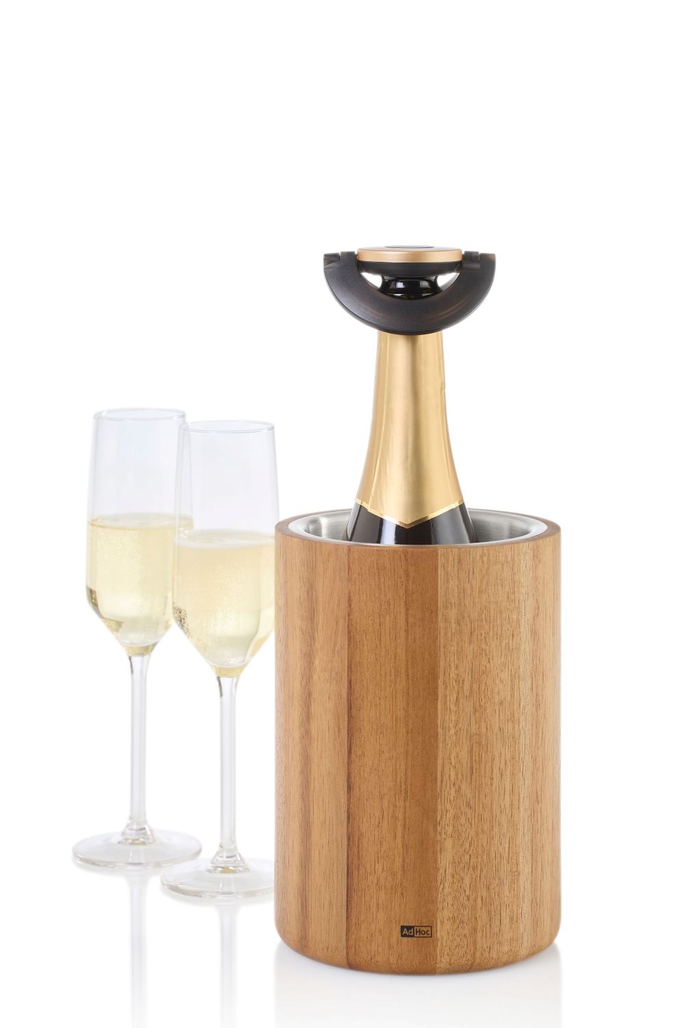 AdHoc Gusto FV52 Sekt- und Champagnerverschluss Schwarz-Gold