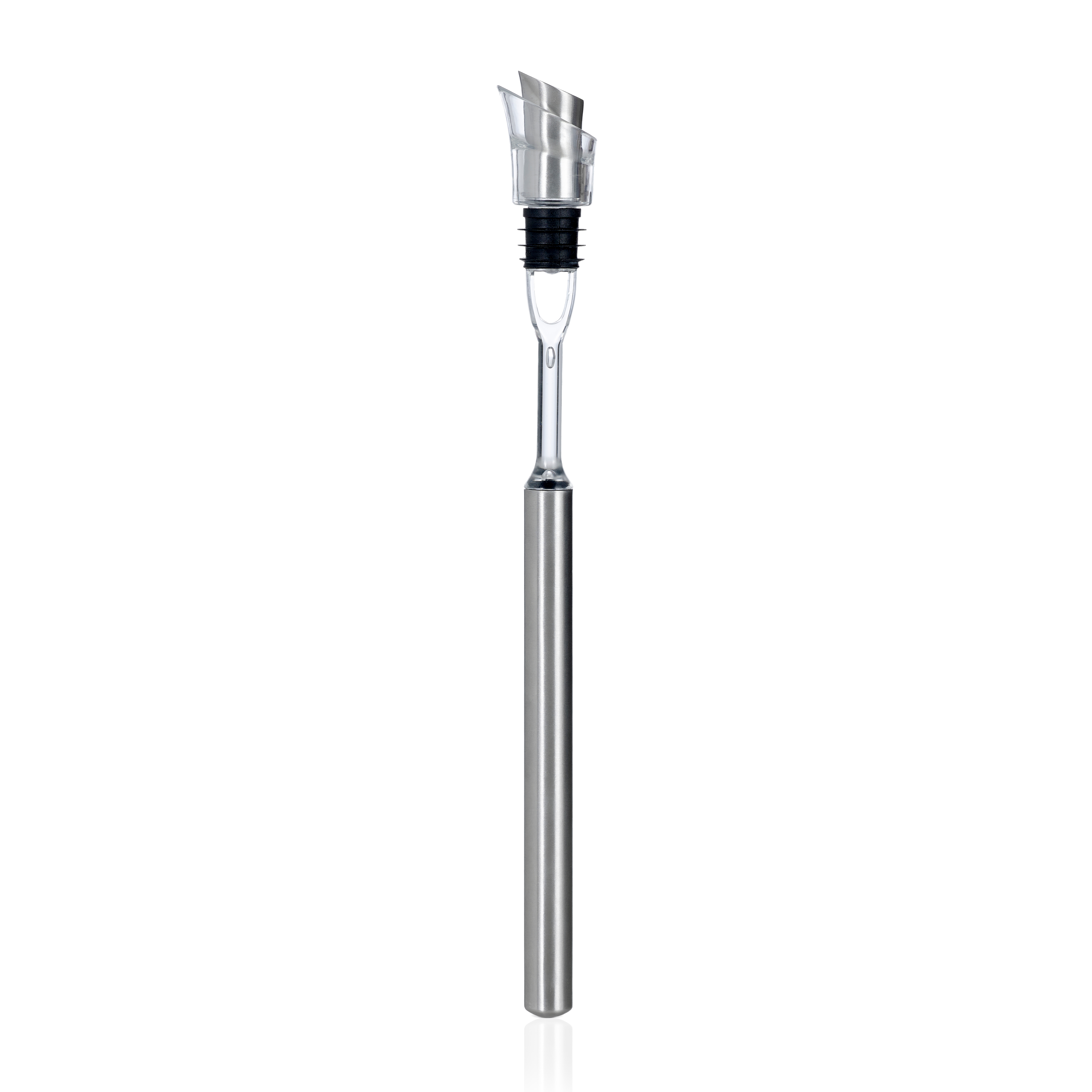 AdHoc Icepour IB07 Weinkühlstab mit Ausgießer & Kugelverschluss 31 cm Edelstahl