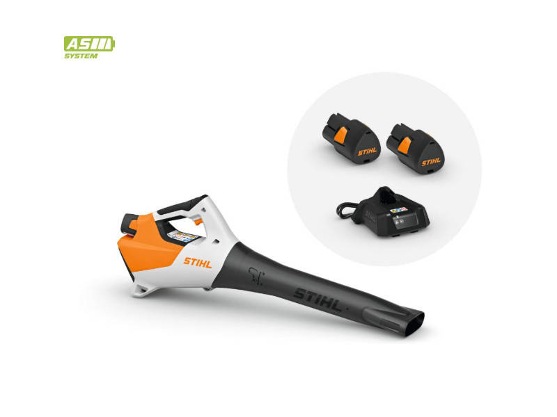 STIHL Akku Blasgerät BGA 30 mit 2x Akku AS2 und Ladegerät AL1