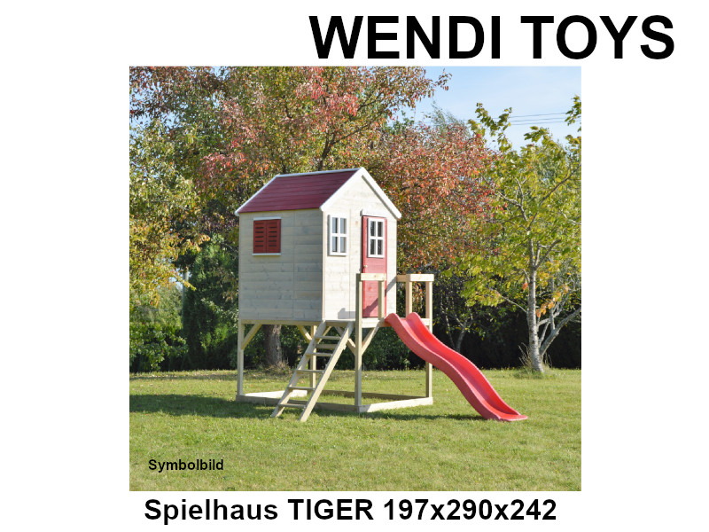 WENDI TOYS Spielhaus TIGER 197x290x242