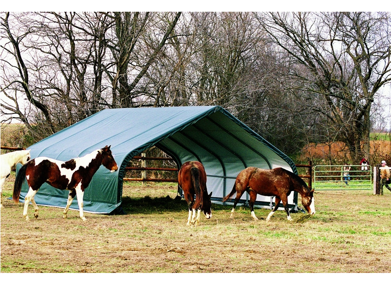 SHELTERLOGIC Weidezelt - Foliengarage 49,6m²