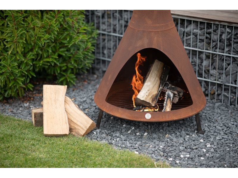 WESTMANN Feuerstelle mit Grillfunktion inkl. Rauchablass rost