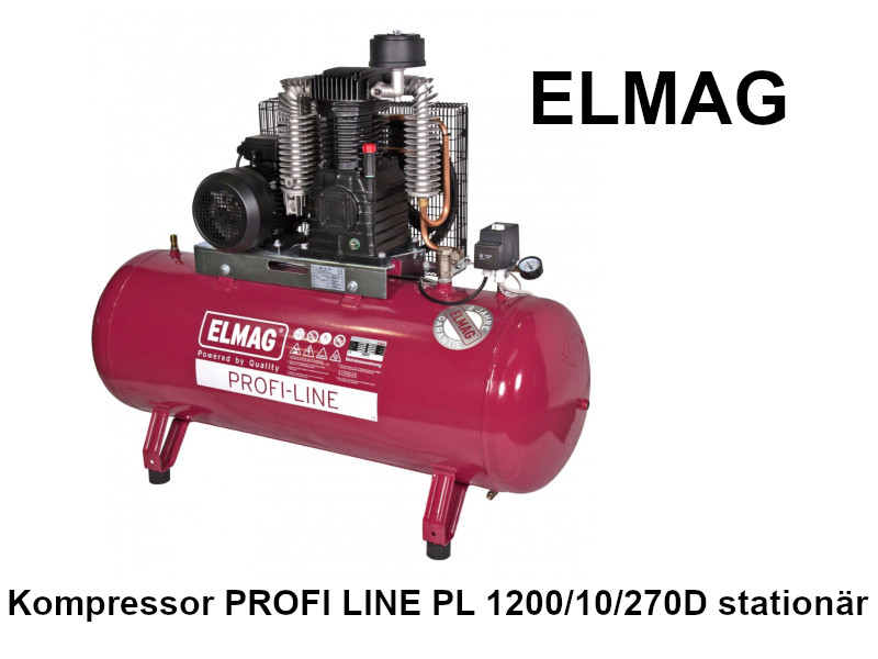 ELMAG Kompressor PROFI LINE PL 1200/10/270D - stationär