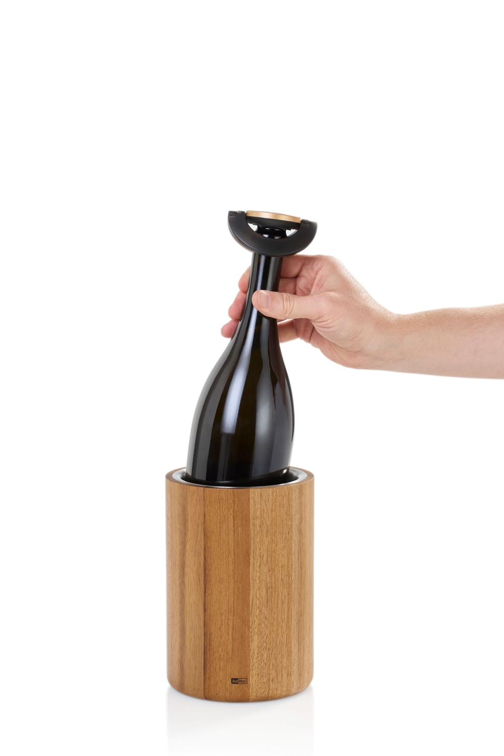 AdHoc Gusto FV52 Sekt- und Champagnerverschluss Schwarz-Gold