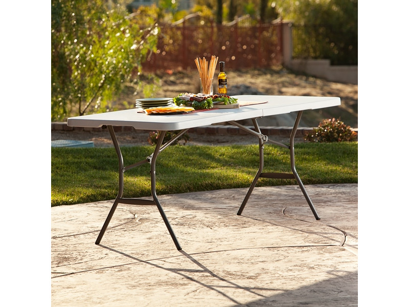 LIFETIME Klapptisch Kunststoff weiss