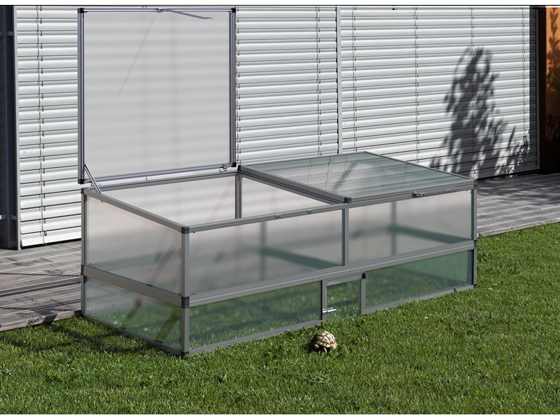 KGT Schildkröten- Unterbau für Frühbeet 210 BLANK 26 x 205 x 91 cm  - 6mm Vergl.