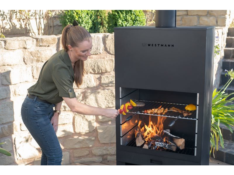 WESTMANN Grill und Gartenkamin schwarz
