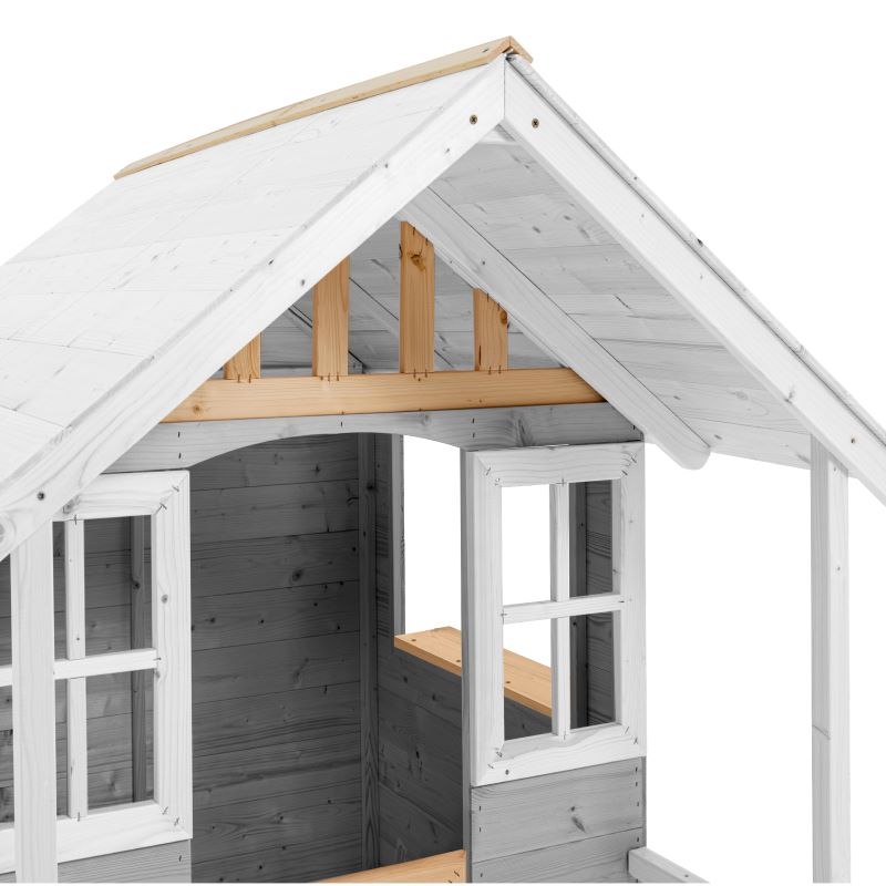 Zwerkules Kinder Spielhaus Holz, Valli mit Rutsche & Schaukel