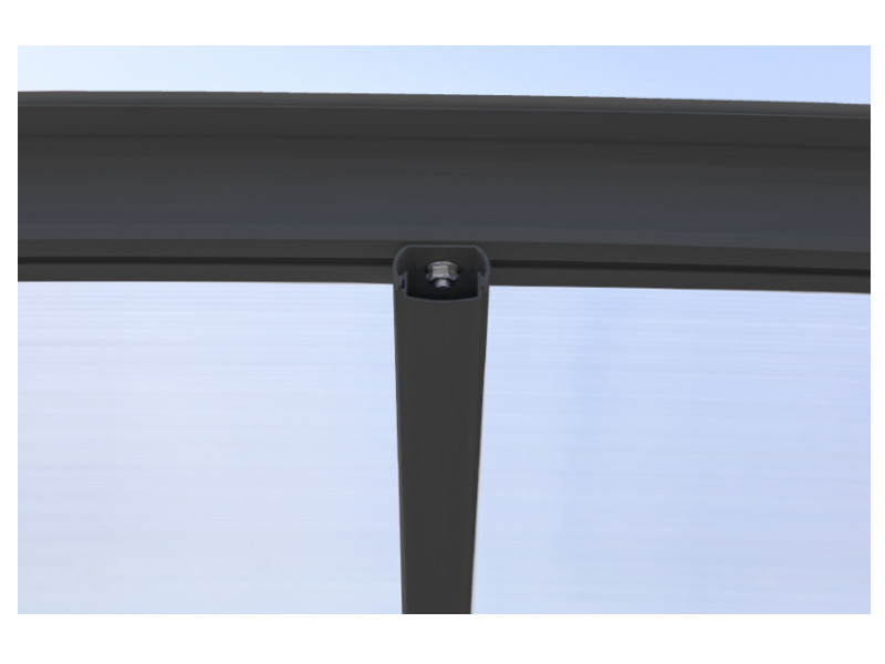 WESTMANN Rundbogen Carport 300x576x220 anthrazit 17m²