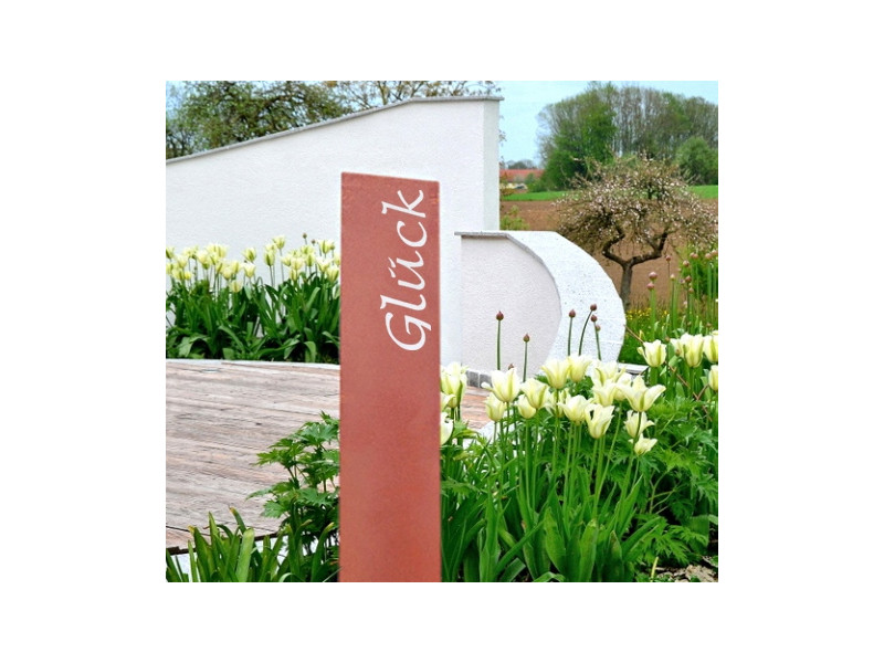 PRIMA TERRA Gartenstelen "GLÜCK" 120x20cm