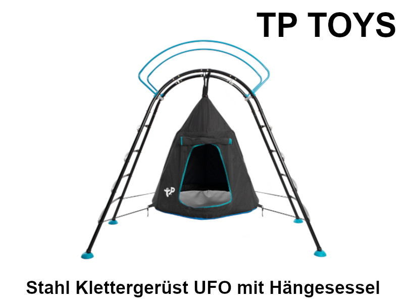 TP TOYS Stahl Klettergerüst UFO mit Hängesessel