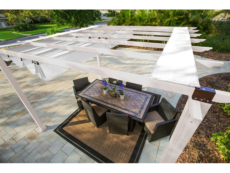 PARAGON Outdoor Pavillon FLORIDA 350x350x235 weiss