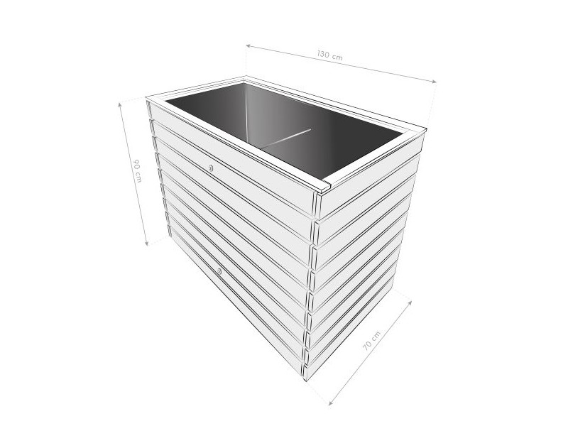 WESTMANN Hochbeet Fichte 130x70x90 cm natur