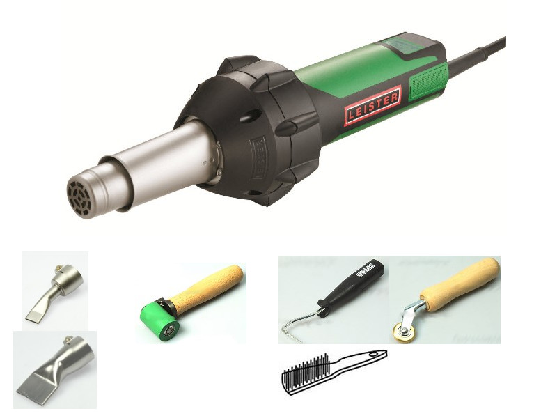 LEISTER Triac AT 230V/1600W im Koffer mit Zubehör - SET Überlappschweißen
