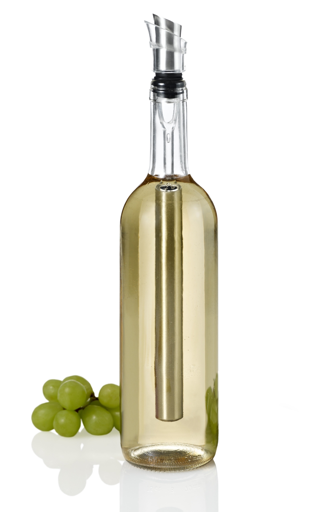 AdHoc Icepour IB07 Weinkühlstab mit Ausgießer & Kugelverschluss 31 cm Edelstahl
