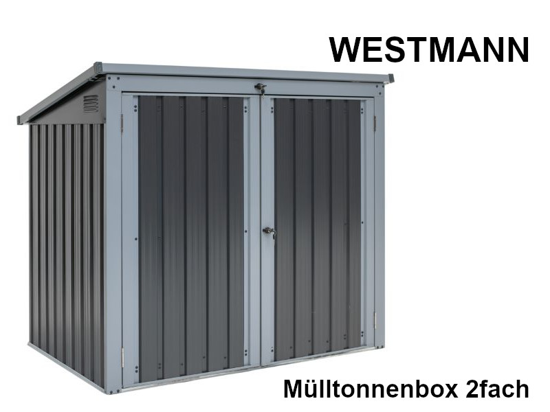 WESTMANN Mülltonnenbox "5x3" 158x101x134 anthrazit