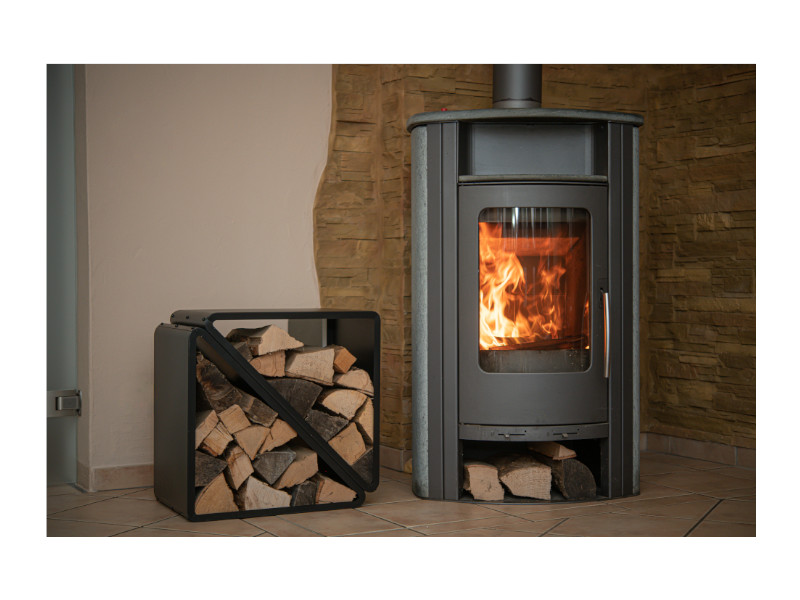 WESTMANN Kaminholzregal 57x36x56 cm schwarz