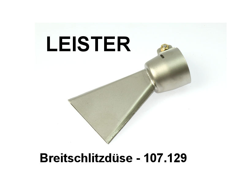 LEISTER 107.129 Breitschlitzdüse 60mm für Bitumen, aufschiebbar auf Triac S od. PID